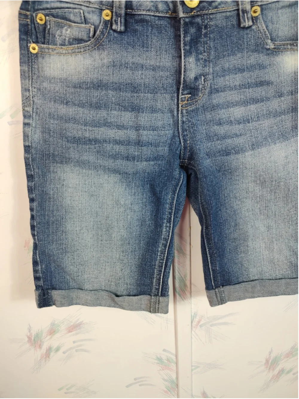 Justice Girls Jean Shorts Blue Simply Low 12S